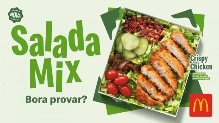 Chega ao cardápio do Méqui a nova Salada Mix