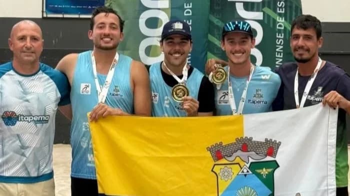 Esporte - Com dois ouros, Itapema domina o vôlei de praia nos JASC