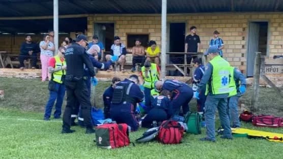TRAGÉDIA! Homem morre após ser baleado no coração durante jogo de futebol